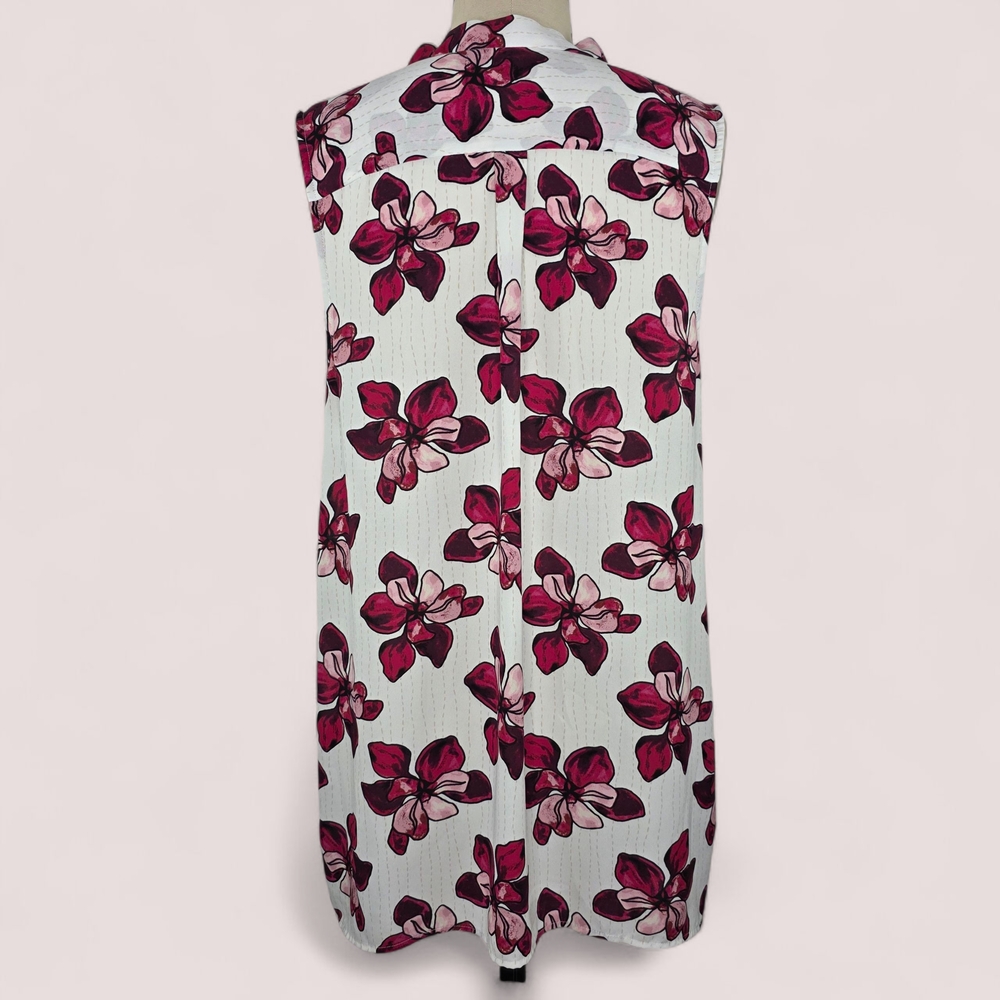 Halogen‎ Sleeveless Floral Blouse XL - Picture 2 of 5